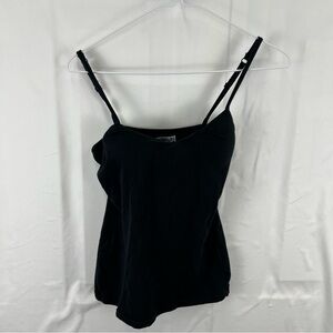 One Step Up - Medium - Black - Women’s Tank Top - Spaghetti Strap - Padded Bra